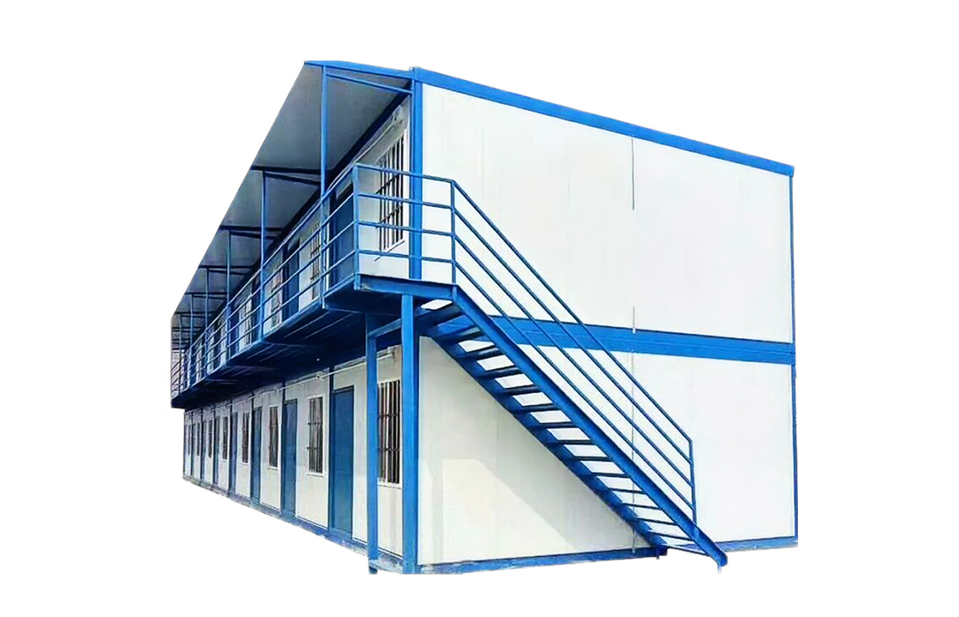 Nhà máy 40ft Nhà Prefab tùy chỉnh Ký túc xá tạm thời di động hoặc khách sạn