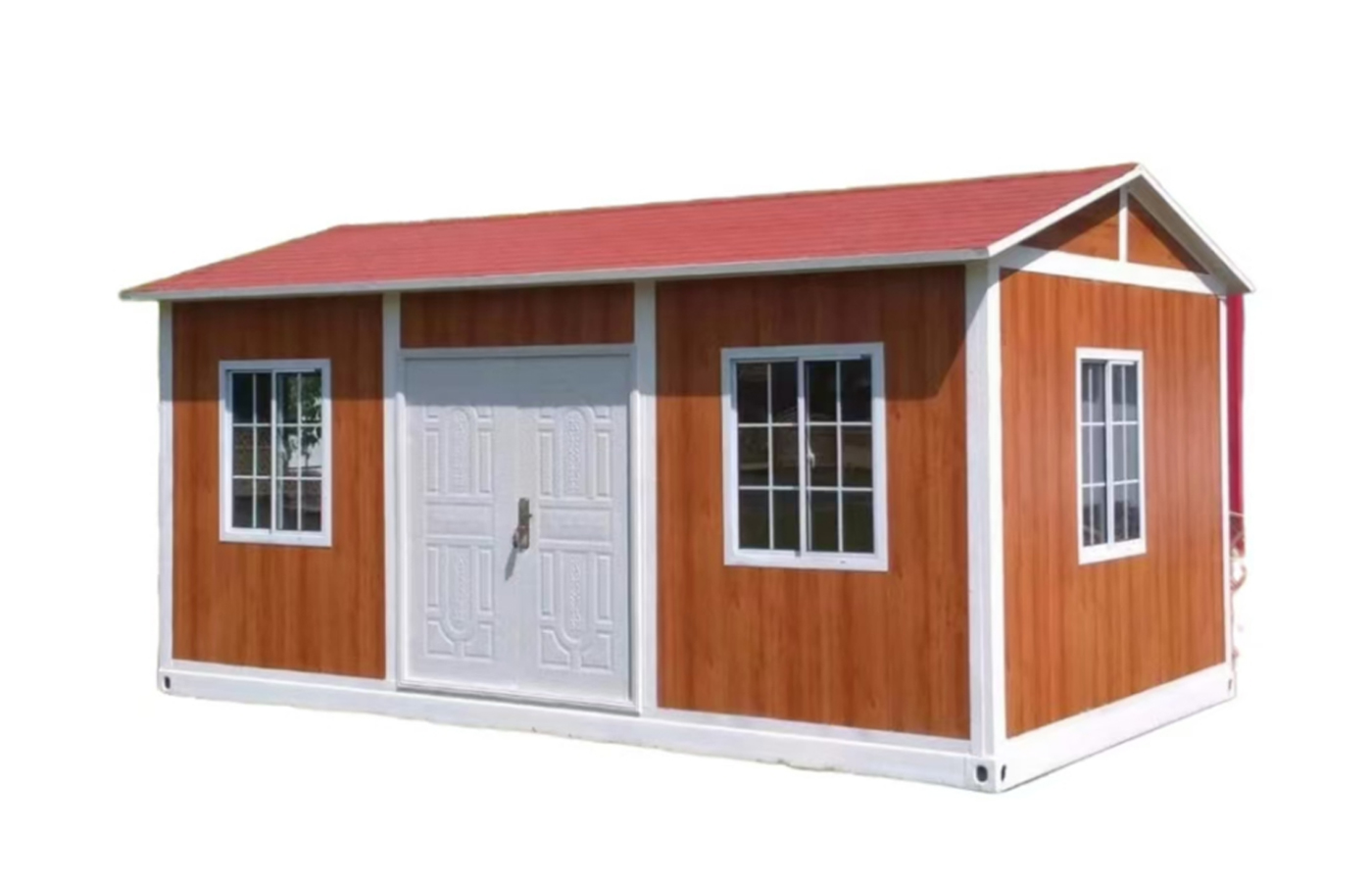 Thiết kế hiện đại 30ft Nhà container cố định Nơi cư trú phổ biến với mái dốc và phòng tắm