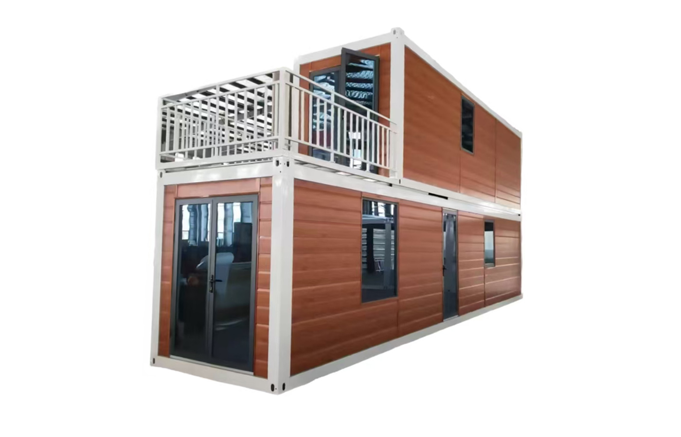 Nhà container cố định 40ft cao cấp tùy chỉnh 40ft Nhà hai lớp Không gian rộng lớn